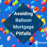 Image of Hundreds of Colorful Balloon in the Ski with Words "Avoiding Balloon Mortgage Pitfalls"