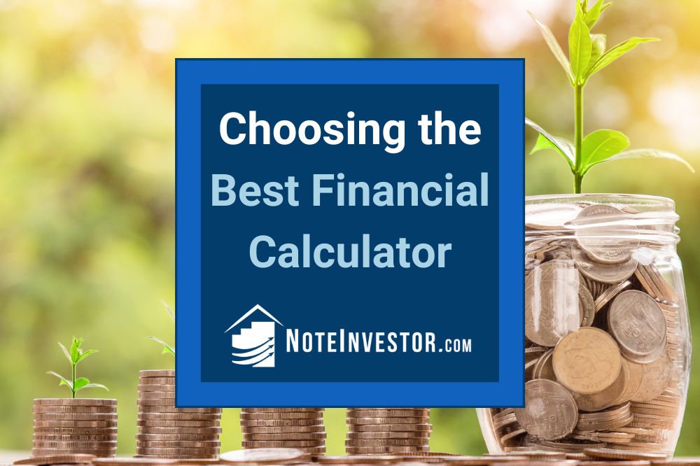 Photo of Growing Money Plants with Words "Best Financial Calculator"
