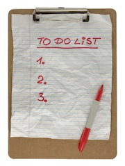 To do list note business