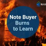 Image of Burning House with words Not Buyer Burns to Learn