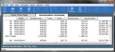 TValue Amortization Schedule A Early Payoff