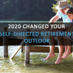 Grandpa fishing on dock with grandson with words: "2020 Changed your Retirement Outlook" over image