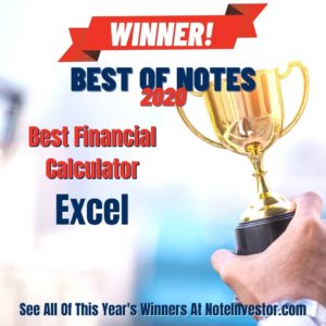 Graphic Announcing Best Financial Calculator