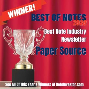Graphic for Best Note Industry Newsletter, Best of Notes 2020
