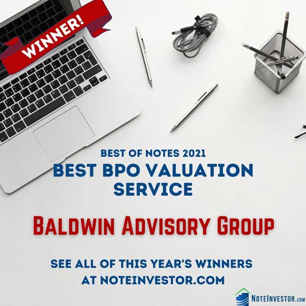 Announcement for Best BPO Valuation Services, Best of Notes 2021