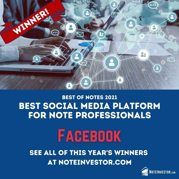 Announcement for Best Social Media Platform for Note Professionals, Best of Notes 2021