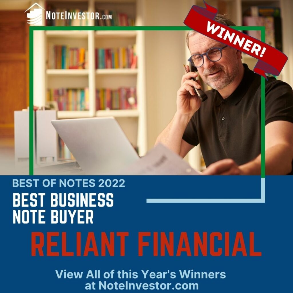 2022 Best of Notes, Best Business Note Buyer Winner Image