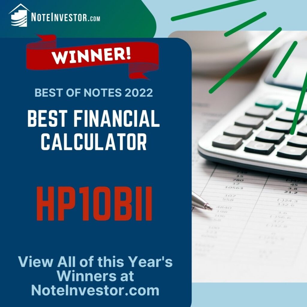 2022 Best of Notes, Best Financial Calculator Winner Image