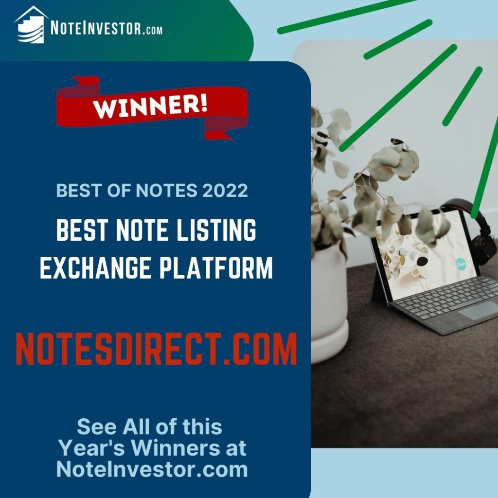 2022 Best of Notes, Best Note Listing Exchange Platform Winner Image