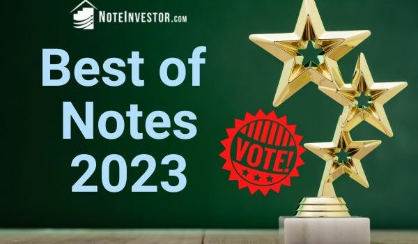 Image of Gold Star Trophy with Vote Stamp and Best of Notes 2023