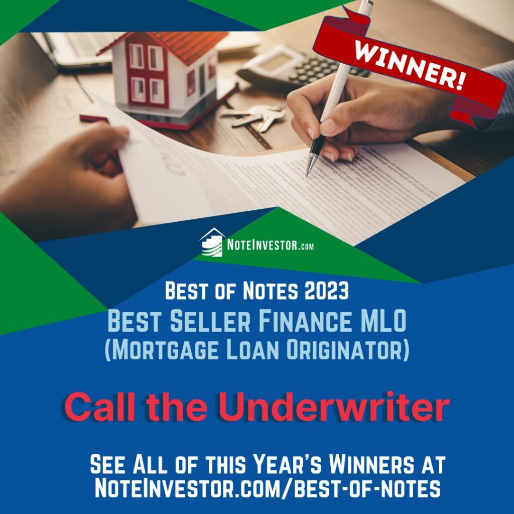 Winner Image for Best of Notes 2023 Best Seller Finance MLO