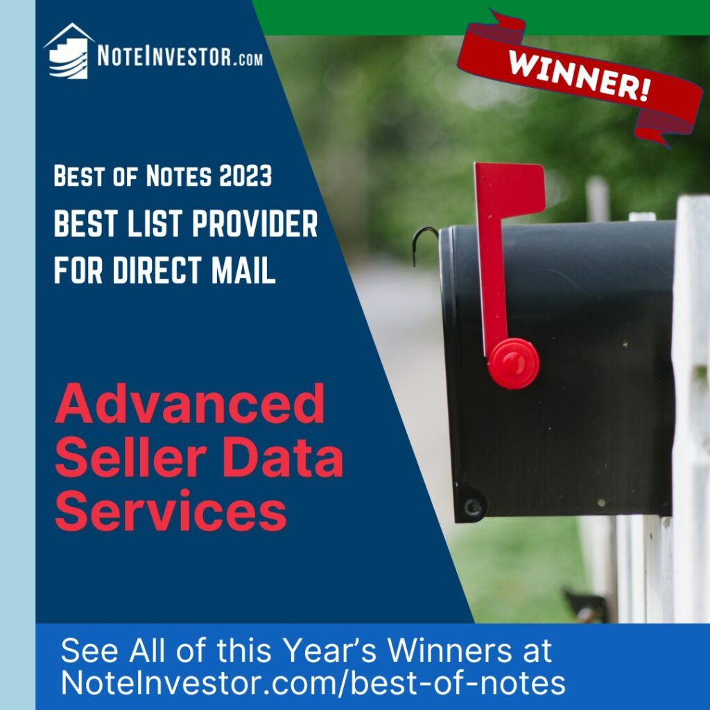 Best of Notes 2023 Best List Provider for Direct Mail Winner Image